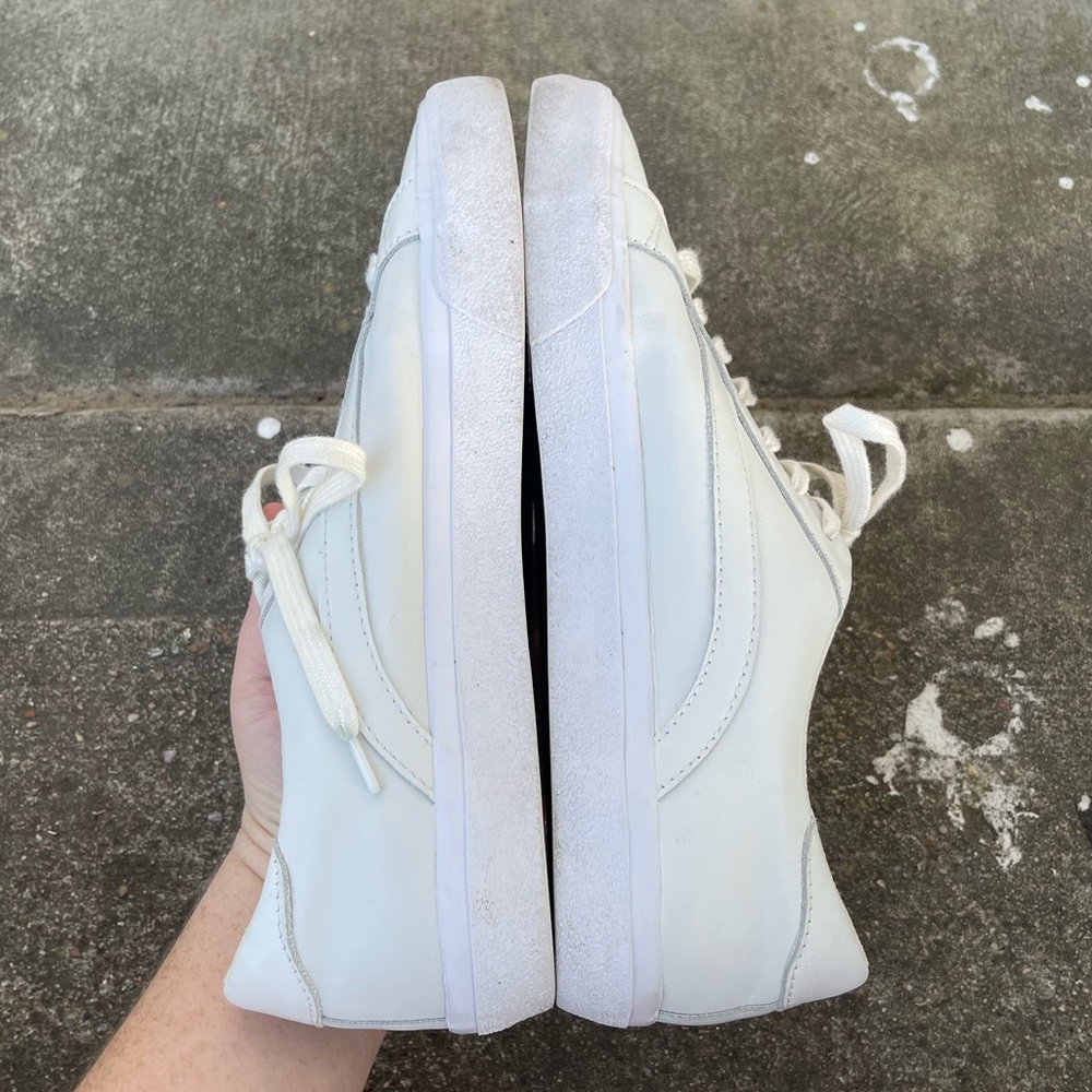 Madewell sidewalk low top sneakers white leather size 10 - Picture 5 of 10